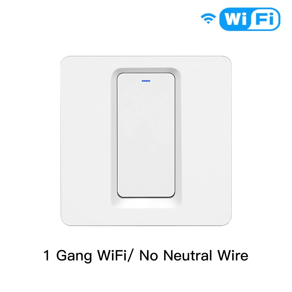 Smart WiFi Light Push Button Switch 2 way Multi-control No Neutral Wire Required 220-240V 10A