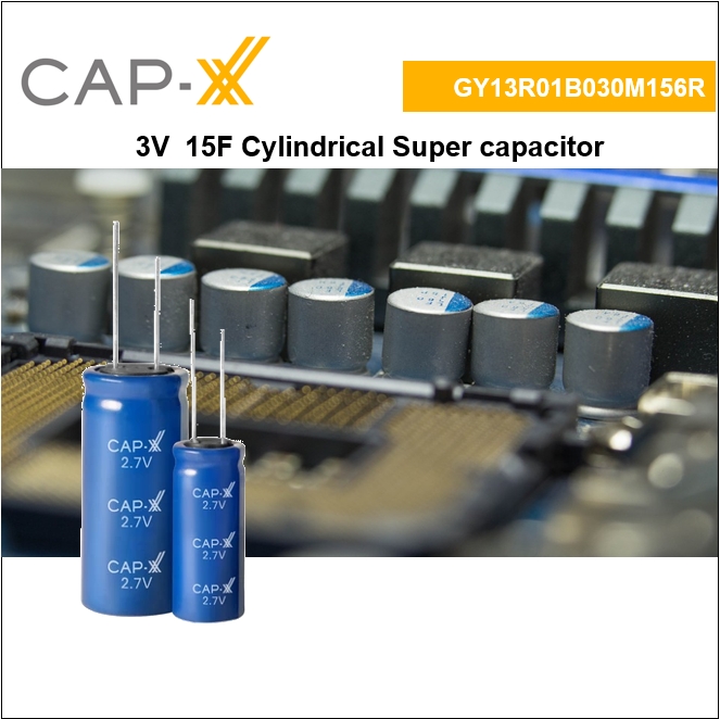 GY13R010020V505R Cap-XX super capacitor 3V 5F