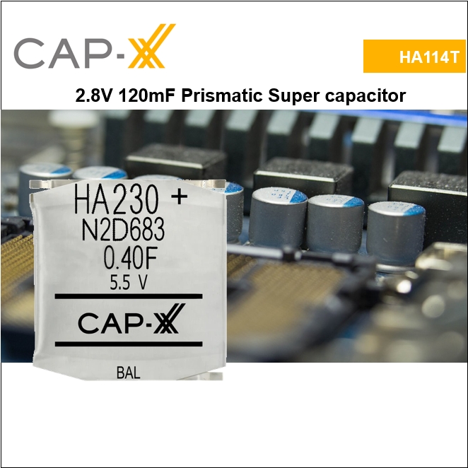 HA114T 2.8V 120mF Prismatic Super Capacitor
