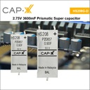 [HS208G-D] HS208G-D 2.75V 3600mF Prismatic Super Capacitor